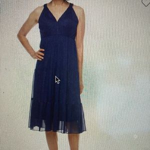 NWT SALE: NAVY FIT & FLARE GLITTERY OCCASION DRESS